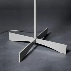 Foscarini Havana vloerlamp met dimmer, alu/wit