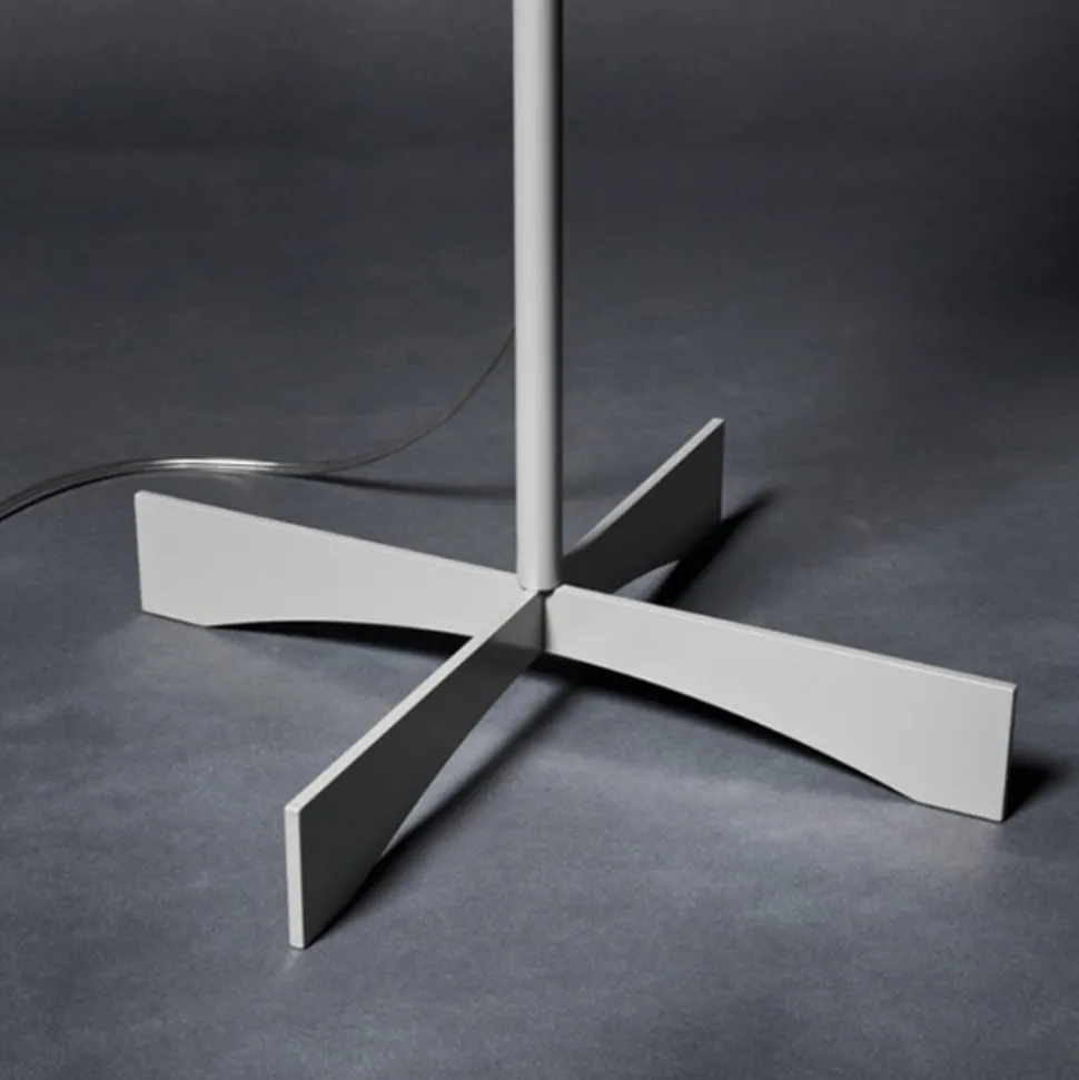 Foscarini Havana vloerlamp met dimmer, alu/wit