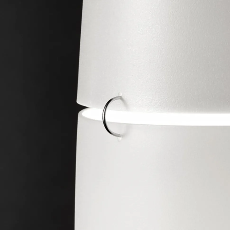 Foscarini Havana vloerlamp met dimmer, alu/wit