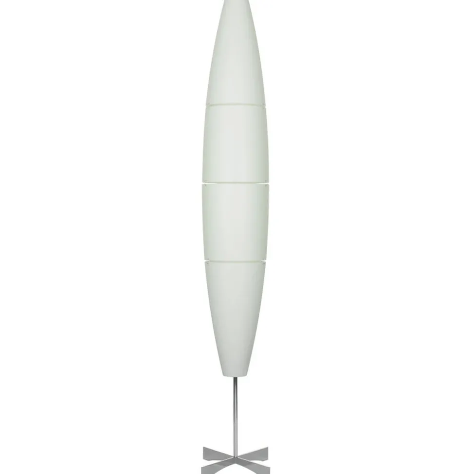 Foscarini Havana vloerlamp met dimmer chroom/wit