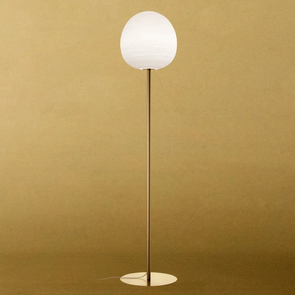 Foscarini Rituals XL vloerlamp, dimbaar, goud