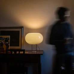 Foscarini tafellamp Buds 2, wit, glas, kunststof, E27