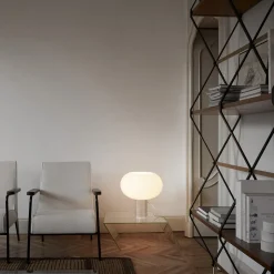 Foscarini tafellamp Buds 2, wit, glas, kunststof, E27