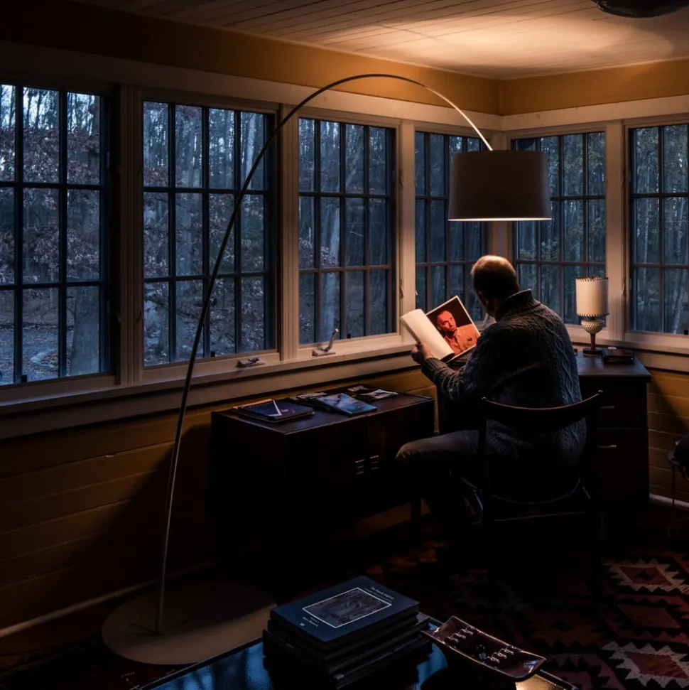 Foscarini Twiggy booglamp met dimmer, wit