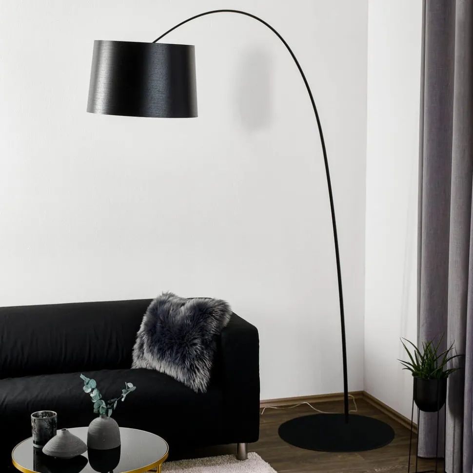 Foscarini Twiggy booglamp met dimmer, zwart