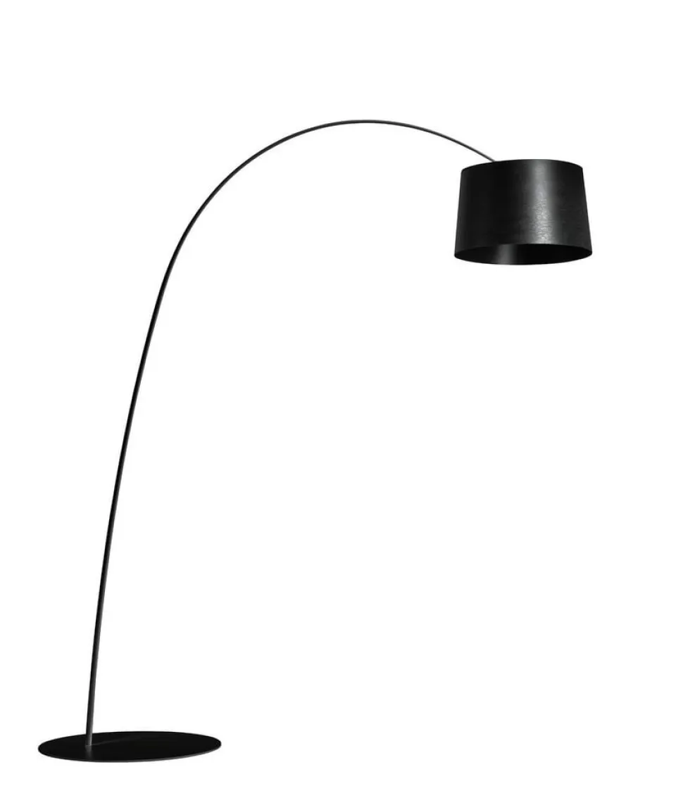 Foscarini Twiggy booglamp met dimmer, zwart