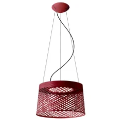 Foscarini Twiggy Grid - LED hanglamp, karmijnrood