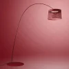 Foscarini Twiggy Grid booglamp, karmijnrood