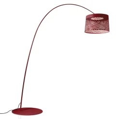 Foscarini Twiggy Grid booglamp, karmijnrood