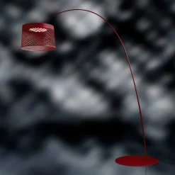 Foscarini Twiggy Grid booglamp, karmijnrood