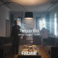 Foscarini Twiggy MyLight LED vloerlamp CCT zwart