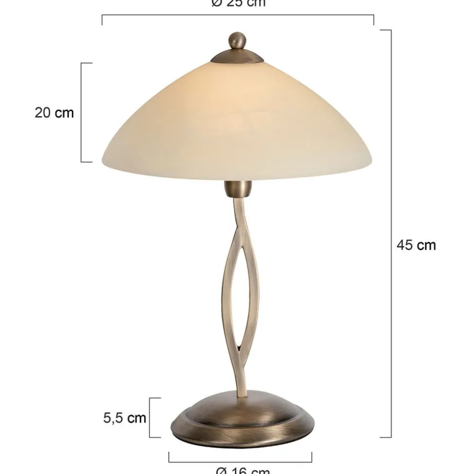 Fraai gevormde tafellamp Capri