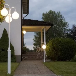 Fraaie padlamp Arcturus in wit