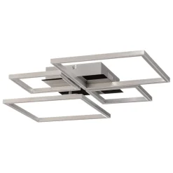 Frame LED plafondlamp, CCT, 4-lamps, aluminium