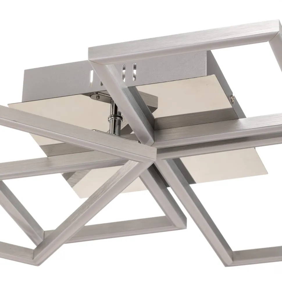 Frame LED plafondlamp, CCT, 4-lamps, aluminium