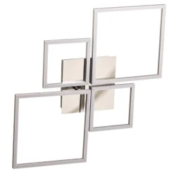 Frame LED plafondlamp, CCT, 4-lamps, aluminium