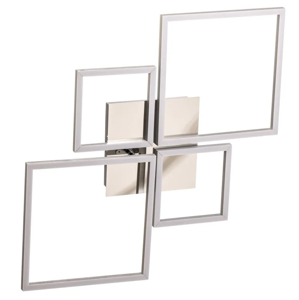 Frame LED plafondlamp, CCT, 4-lamps, aluminium