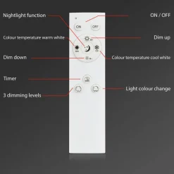 Frame S LED plafondlamp, 72,4x72,4 cm, zwart