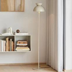 FRANDSEN Butterfly vloerlamp grijs trapschakelaar