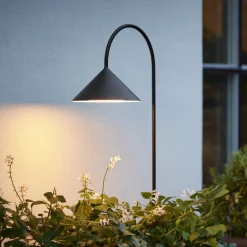 FRANDSEN LED grondspies lamp Graspaal, zwart, hoogte 82 cm