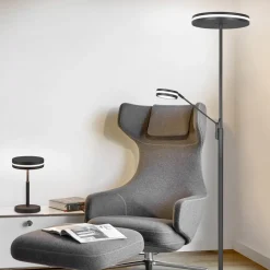 Franklin LED uplighter, leeslamp, antraciet