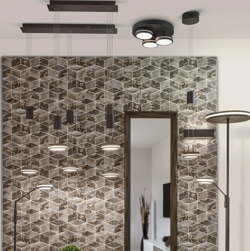 Franklin LED uplighter, leeslamp, antraciet