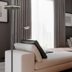 Franklin LED uplighter, leeslamp, antraciet