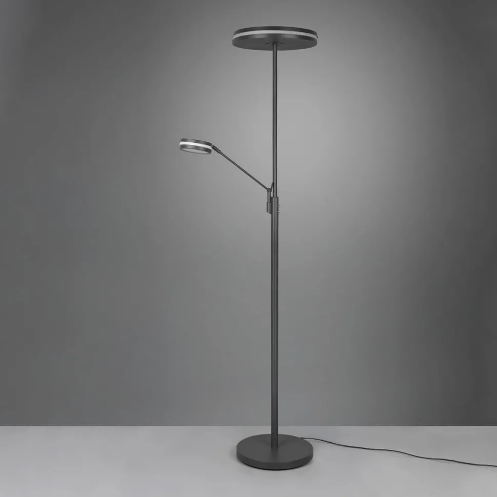 Franklin LED uplighter, leeslamp, antraciet