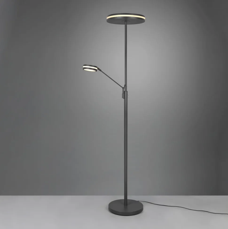 Franklin LED uplighter, leeslamp, antraciet