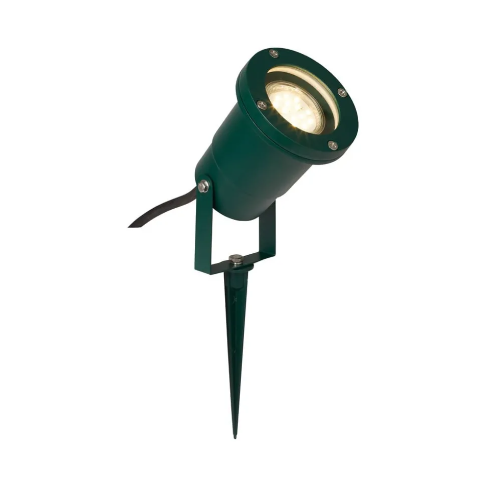 Frasco prikspot, groen, aluminium, glas, GU10