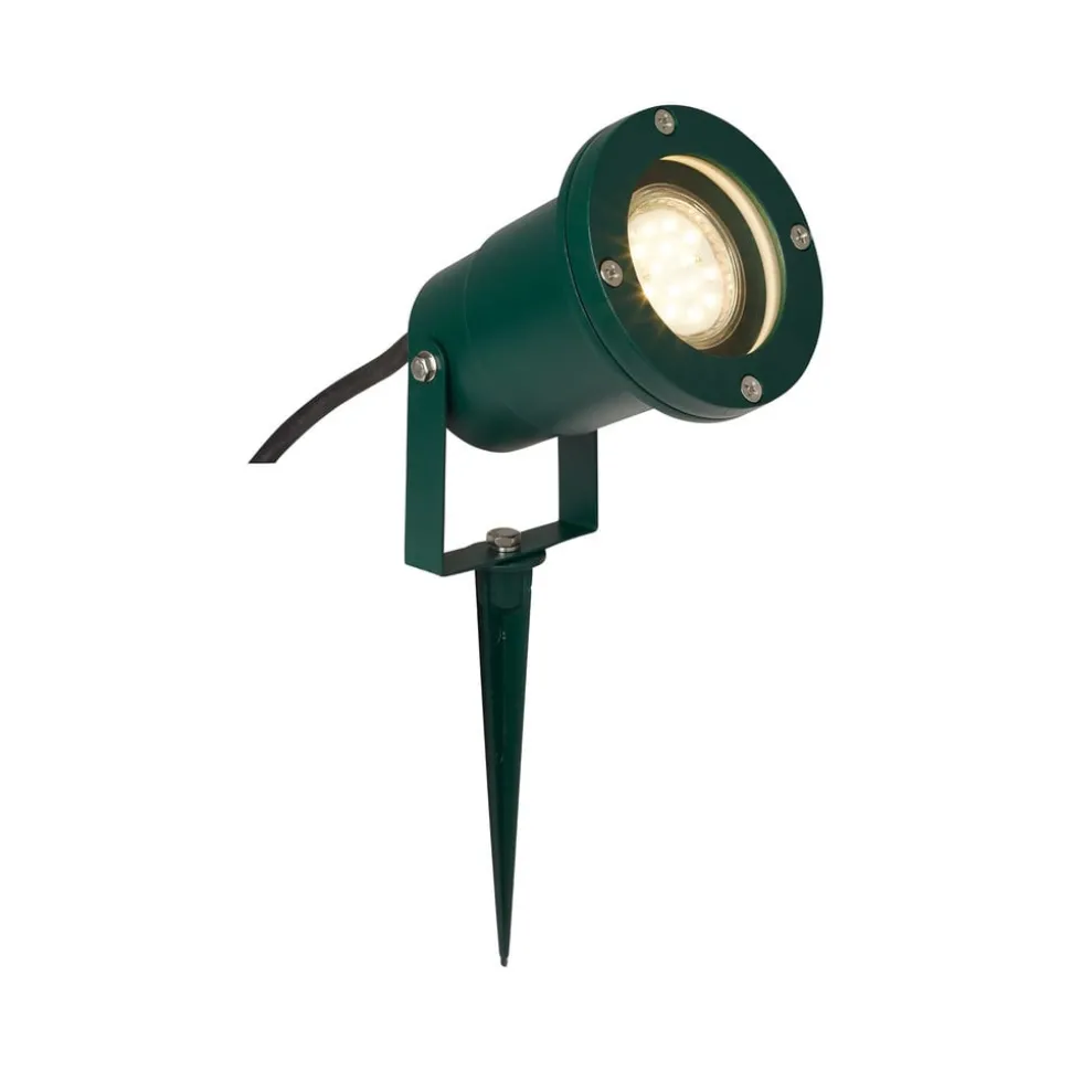 Frasco prikspot, groen, aluminium, glas, GU10