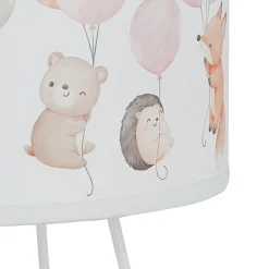 Freddy tafellamp, kleurrijk, dieren, E14, hoogte 32,5 cm