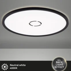 Free LED plafondlamp, Ø 42 cm, zwart