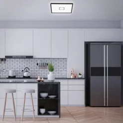 Free LED plafondlamp, 42 x 42 cm, zwart