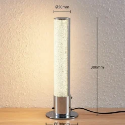 Fria LED tafellamp, cilinder, RGB, afstandsbediening