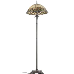 Frieda - staande lamp met Tiffany-scherm