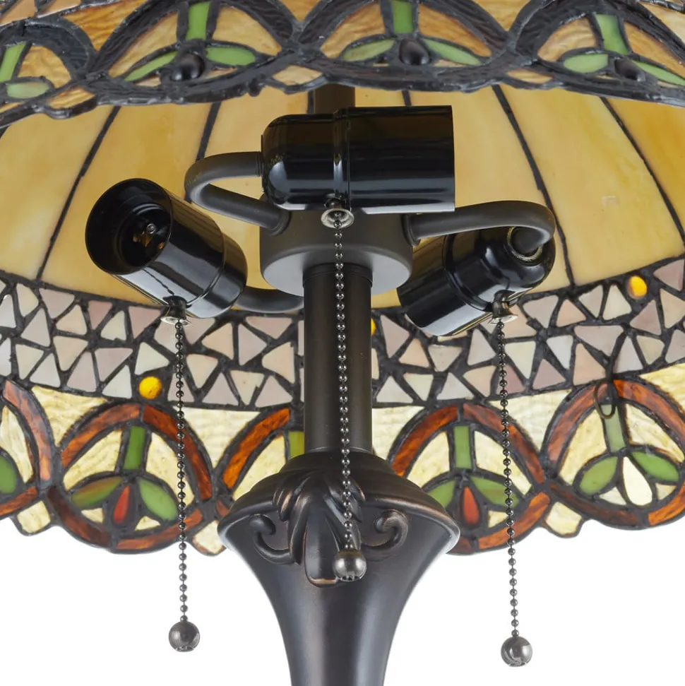 Frieda - staande lamp met Tiffany-scherm