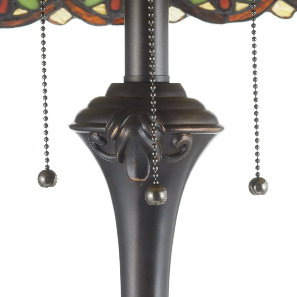 Frieda - staande lamp met Tiffany-scherm