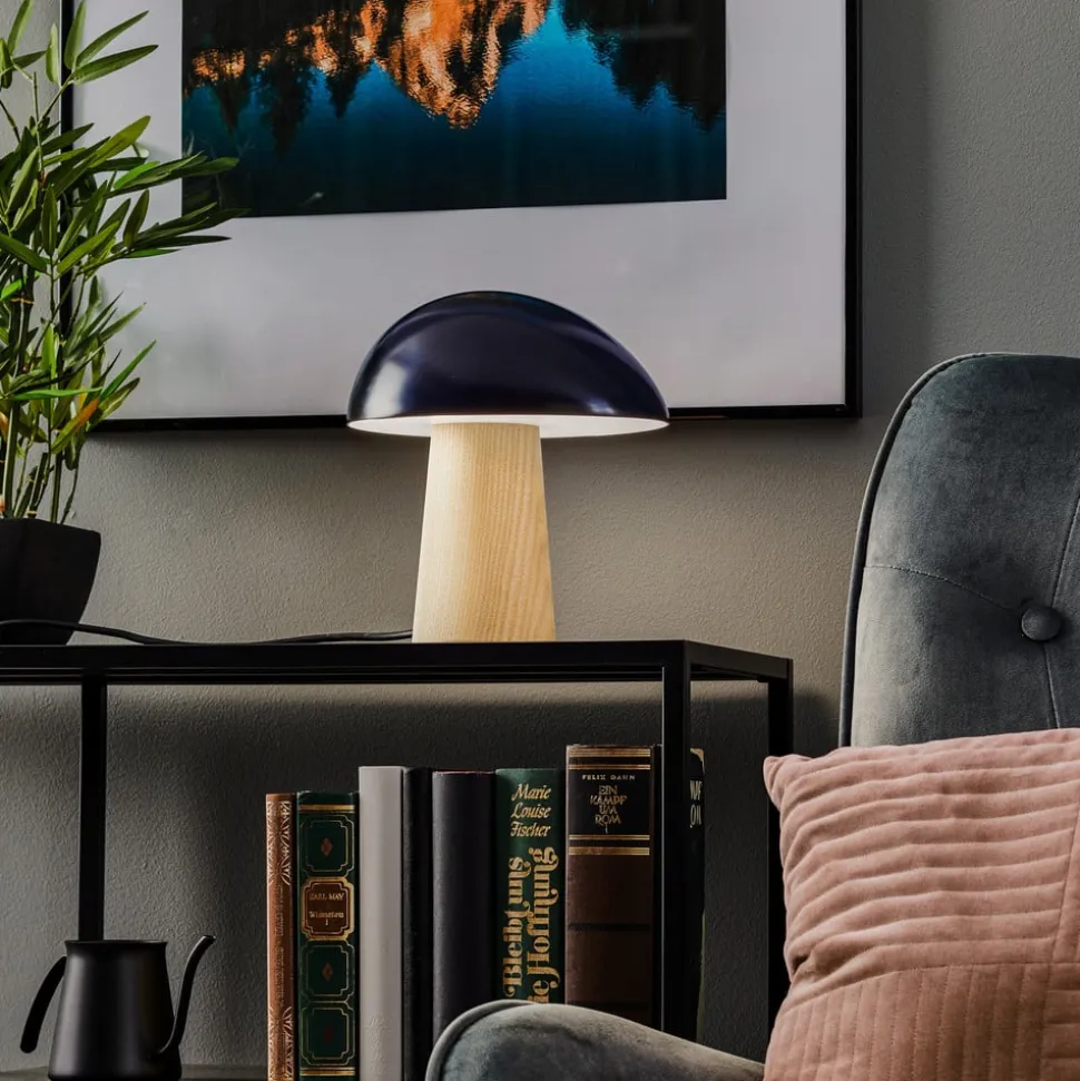 FRITZ HANSEN Night Owl tafellamp, blauw/essen