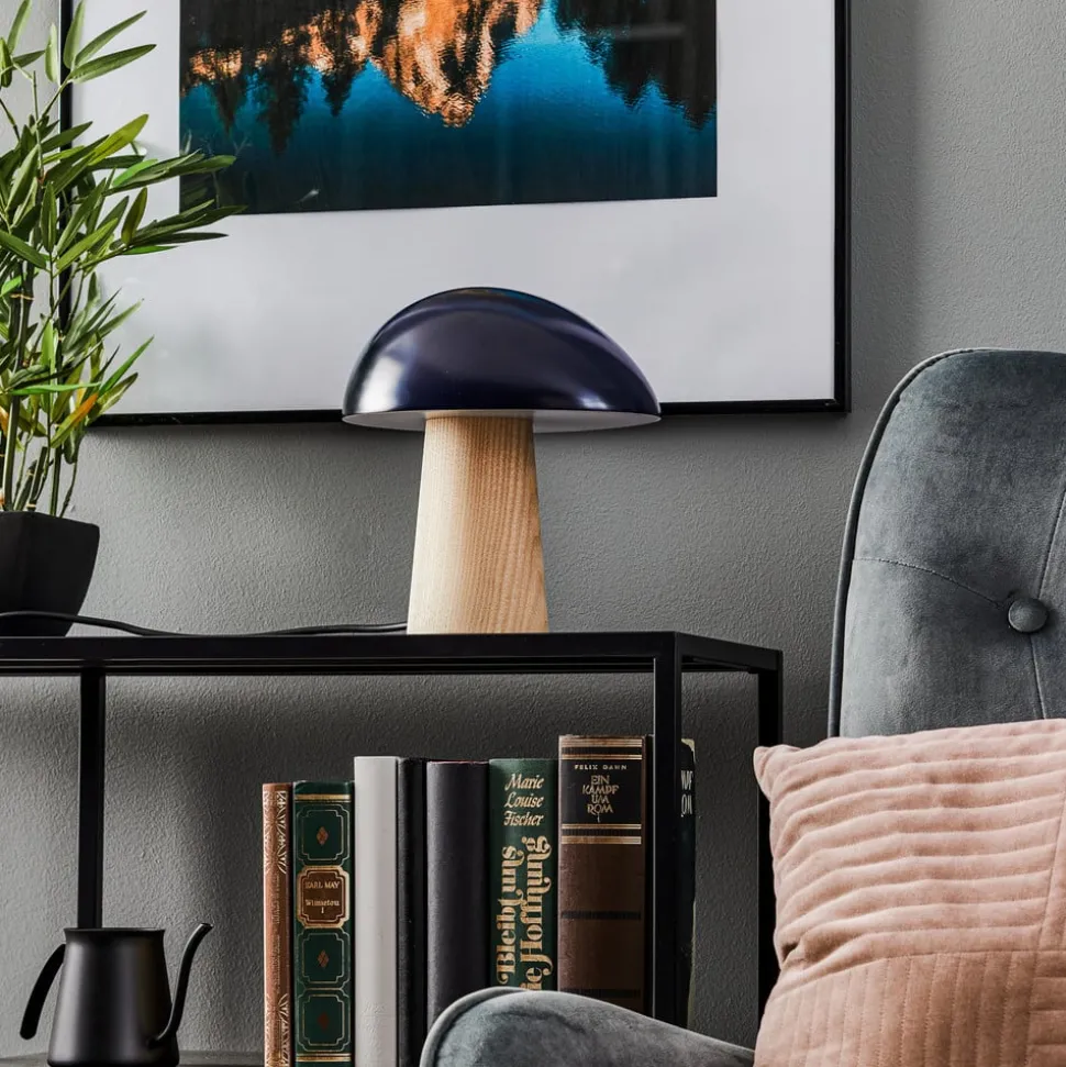 FRITZ HANSEN Night Owl tafellamp, blauw/essen