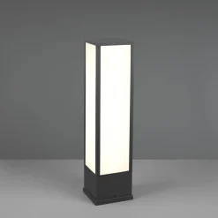 Fuerte LED sokkellamp, antraciet, aluminium, IP54