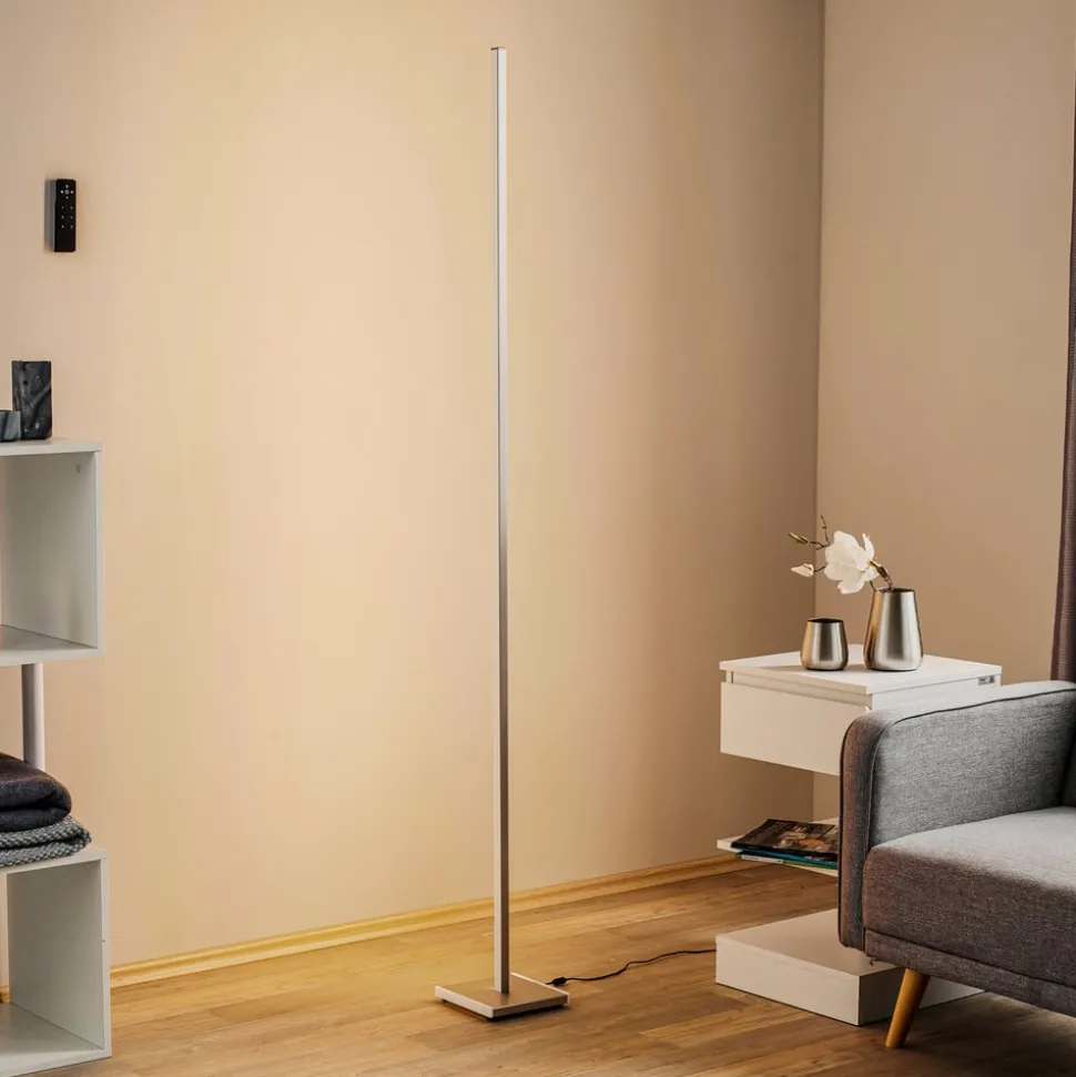 Functionele LED vloerlamp Orix in wit, 180 cm