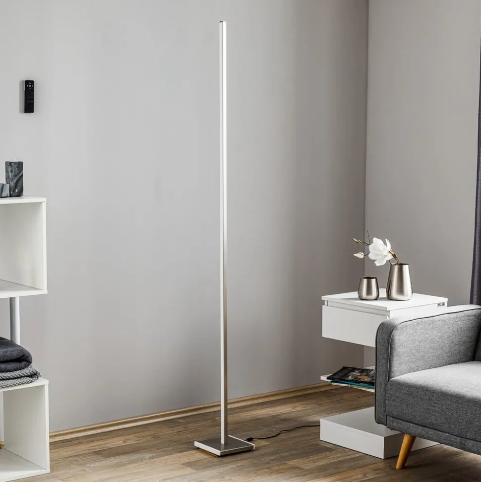 Functionele LED vloerlamp Orix in wit, 180 cm