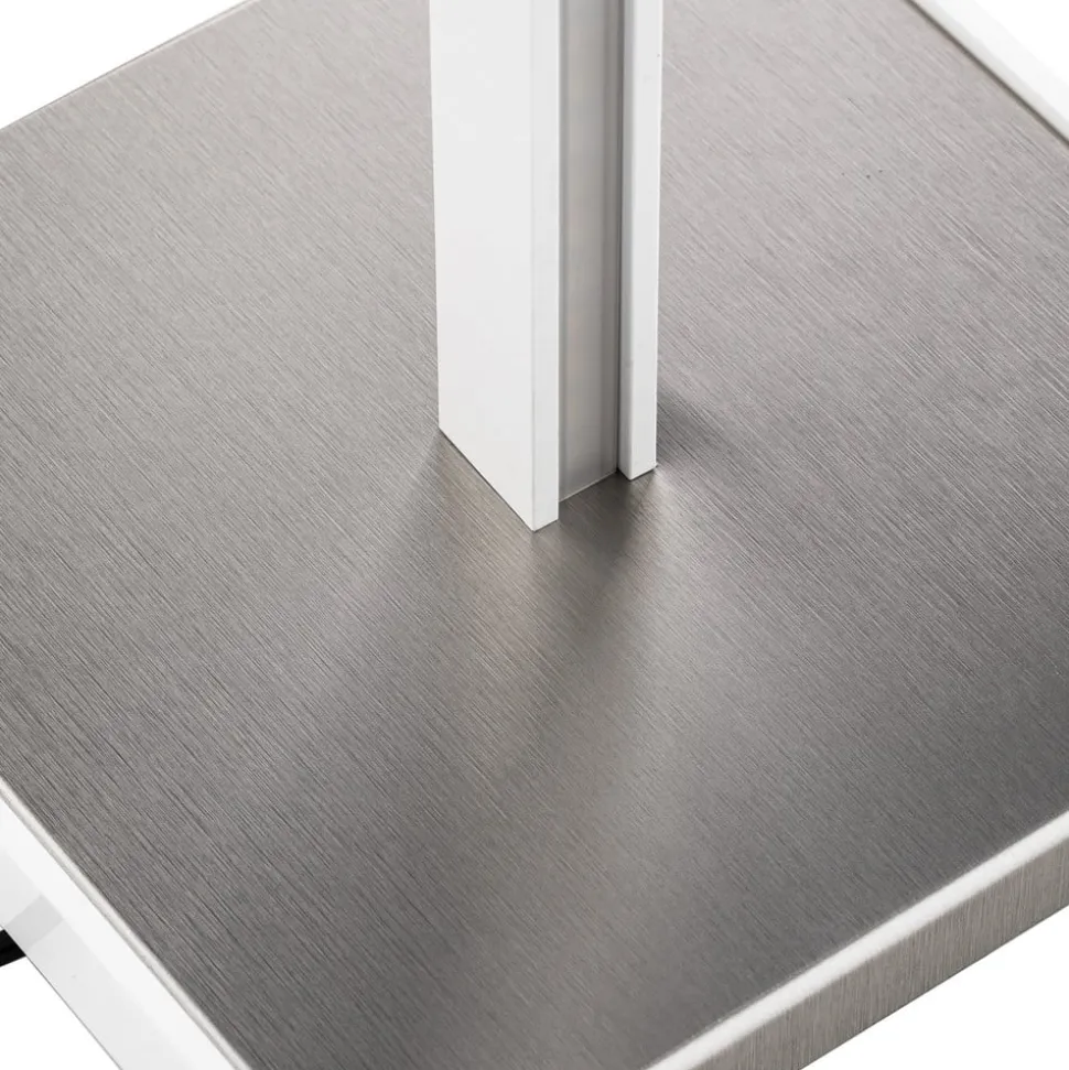 Functionele LED vloerlamp Orix in wit, 180 cm