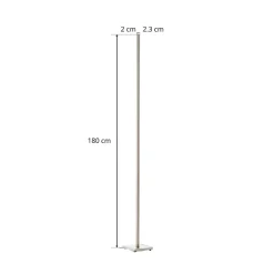 Functionele LED vloerlamp Orix in wit, 180 cm