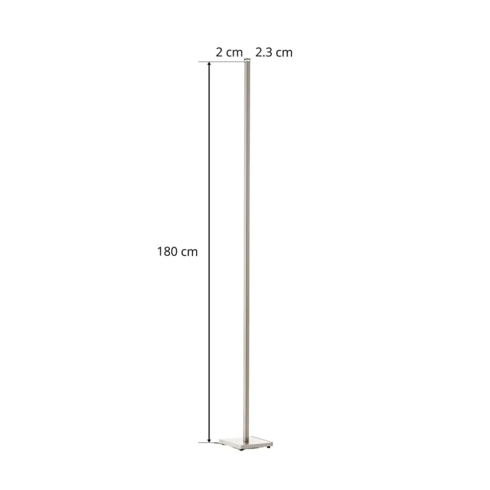 Functionele LED vloerlamp Orix in wit, 180 cm