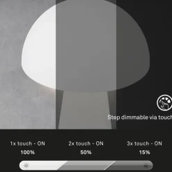Fungo LED tafellamp, oplaadbaar, wit