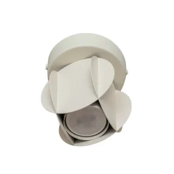 GAMBIT plafondspot, crèmewit, Ø 10 cm, metaal, GU10