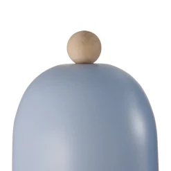 Gaston wandlamp met snoer en stekker, metaal, blauw