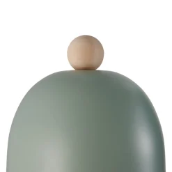 Gaston wandlamp met snoer en stekker, metaal, groen